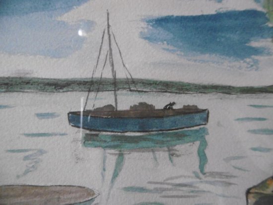 Elisée Maclet "Die Maas" Aquarell