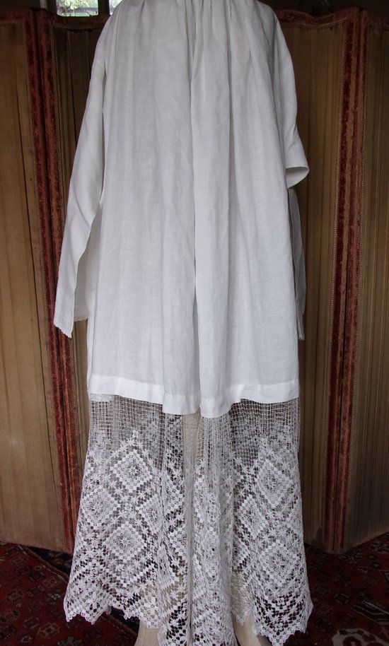 Priest's alb from the late 19th century