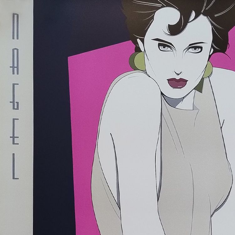 Superbe affiche originale de Patrick Nagel « Splash » des années 1990