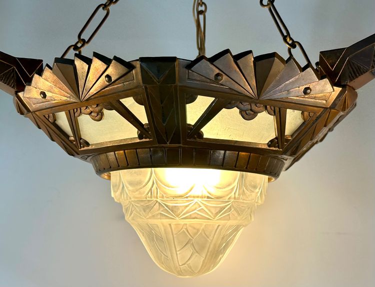 Art Deco 4-light chandelier, 1930