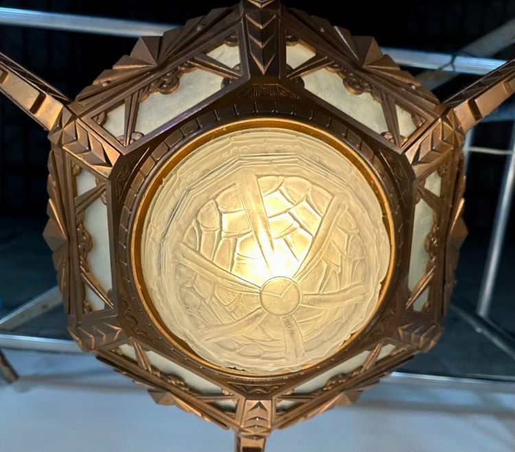 Art Deco 4-light chandelier, 1930