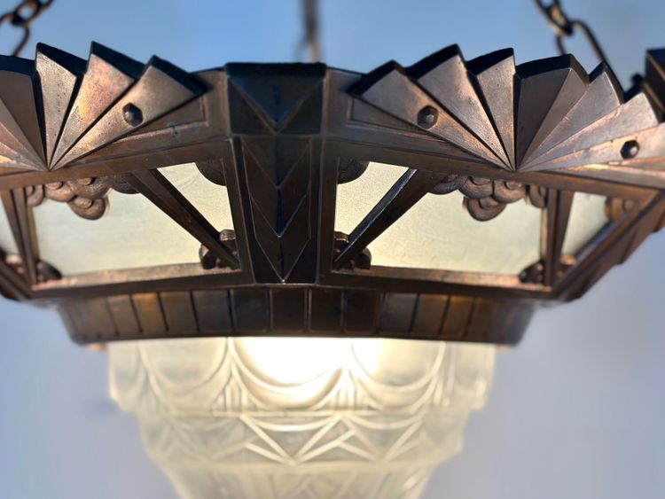 Art Deco 4-light chandelier, 1930