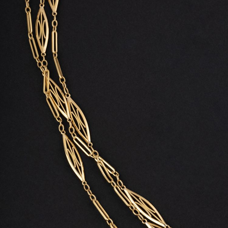 Art Nouveau Gold Necklace