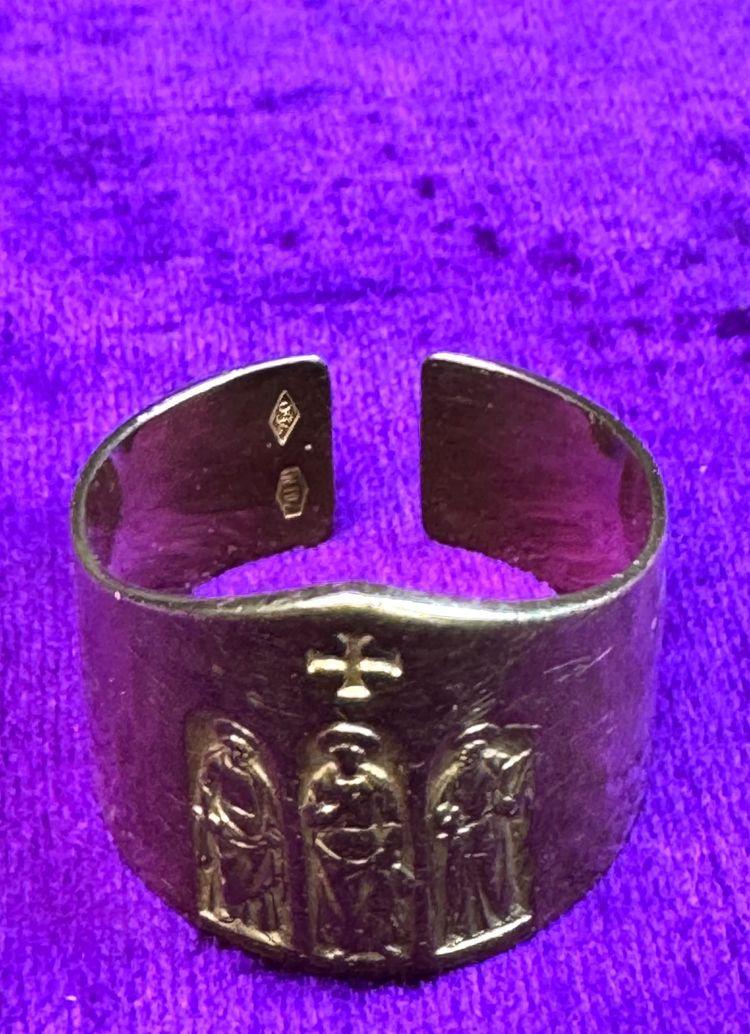 Episcopal ring, also known as the conciliar ring, in gold - 1965