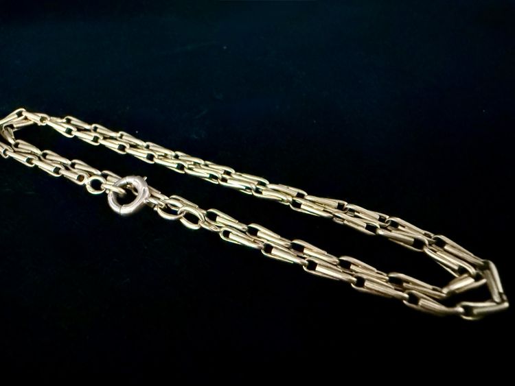 18K yellow gold necklace, 38 cm
