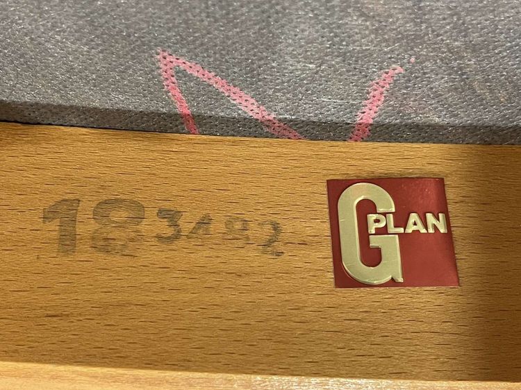 Set of 6 GPlan teak chairs from the 1970s