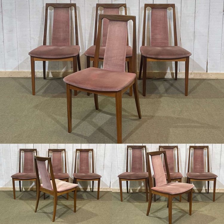 Set of 4 GPlan teak chairs from the 1980s