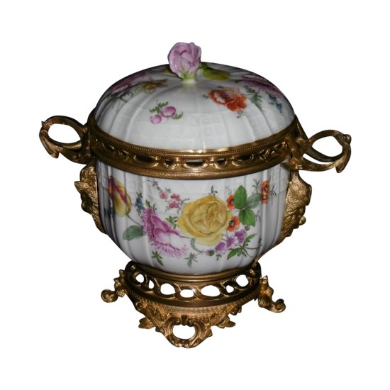 Bronze Mounted Porcelain Pot Pourri