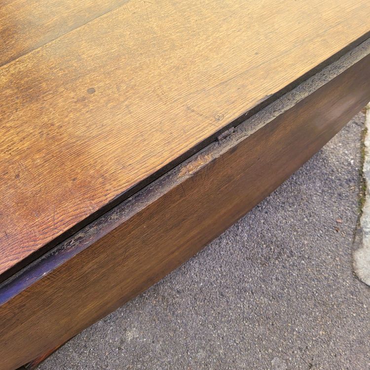 Klapptisch, 160 cm Durchmesser, Eiche, 17. Jahrhundert