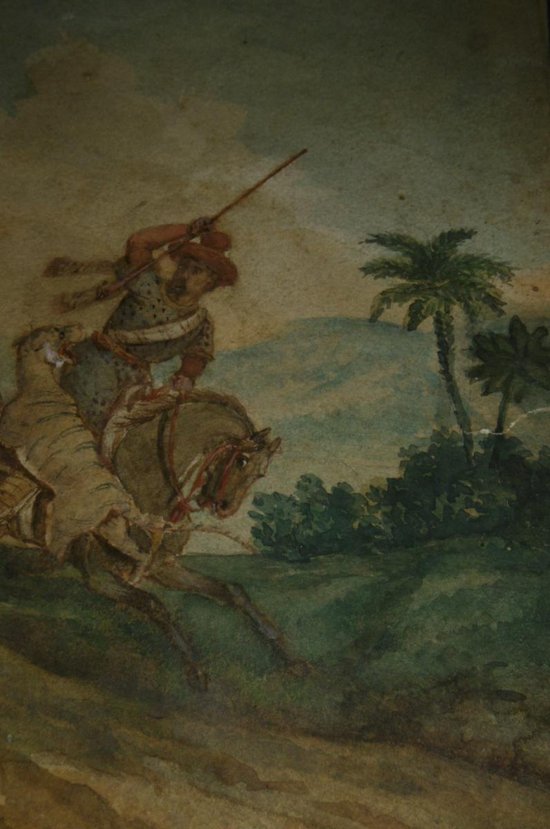 Orientalisches Aquarell Signiert Barrias