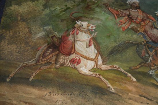 Orientalisches Aquarell Signiert Barrias