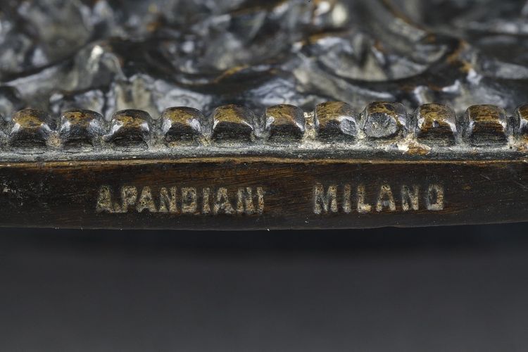 Renaissance bronze bowl Antonio Pandiani Milano
