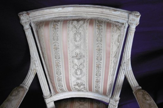 Paar Fauteuils Epoche Louis XVI