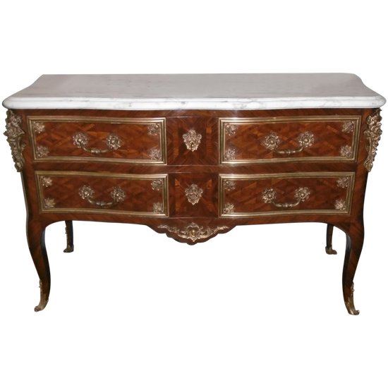 Grande Commode XIXème De Style Régence