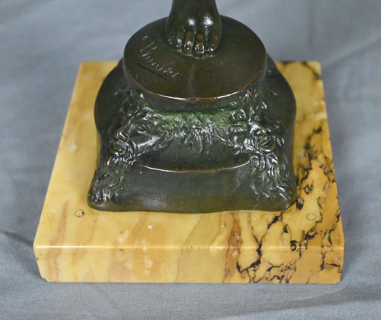 Bronze "The Dancer with the Tambourine" signed C. Binder – Early 20th century