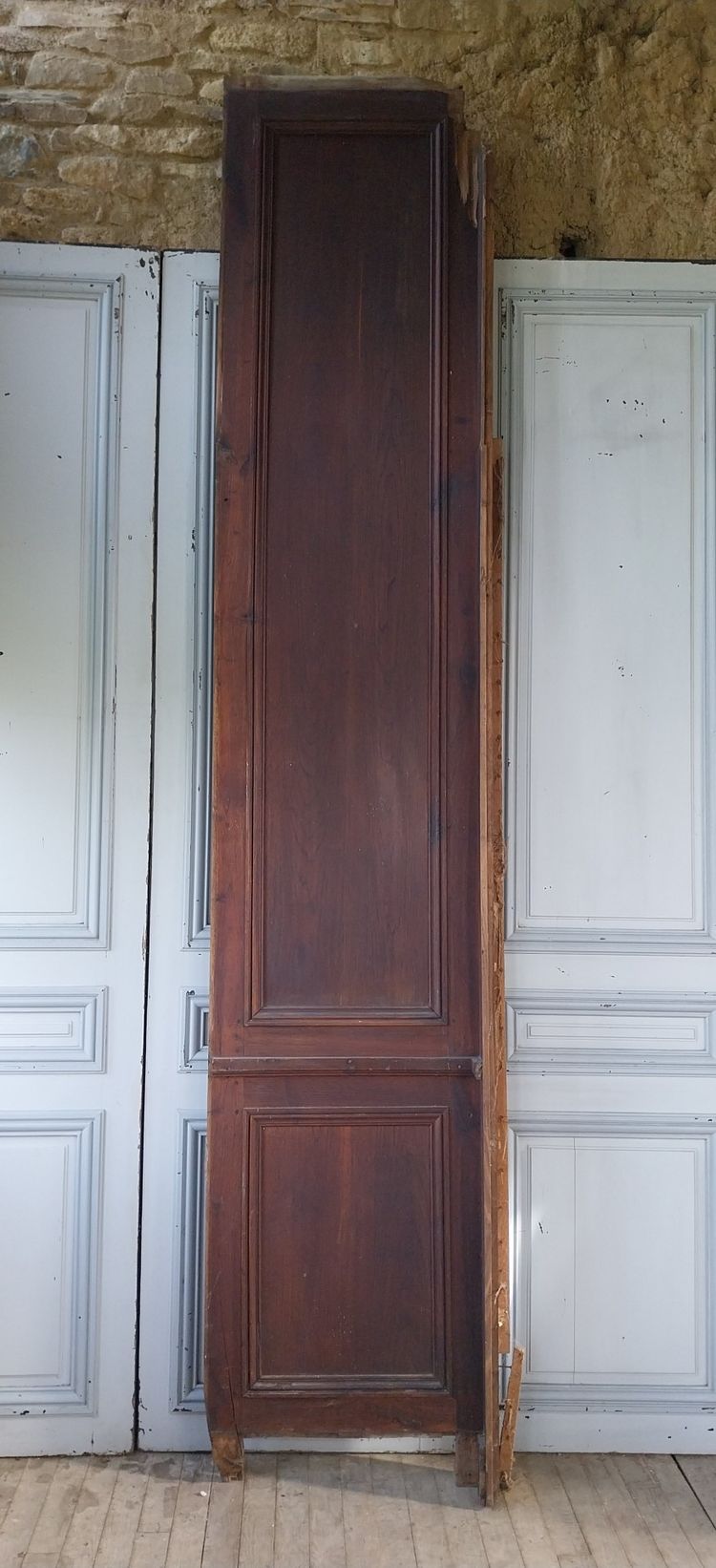 19th century solid oak wall paneling – Overall dimensions 4.50 m x 3.10 m