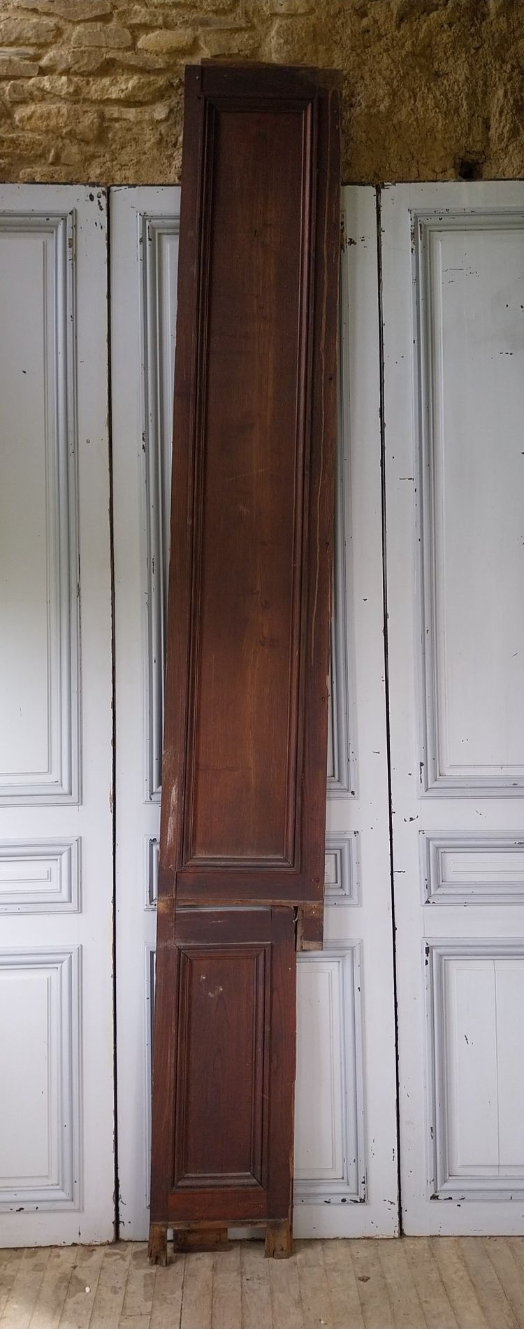 19th century solid oak wall paneling – Overall dimensions 4.50 m x 3.10 m