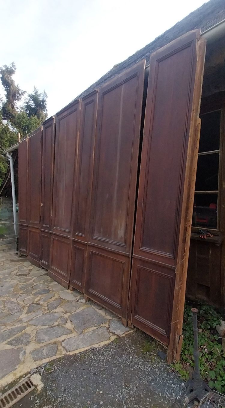 19th century solid oak wall paneling – Overall dimensions 4.50 m x 3.10 m