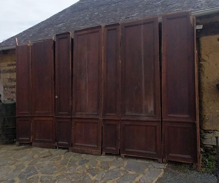 19th century solid oak wall paneling – Overall dimensions 4.50 m x 3.10 m