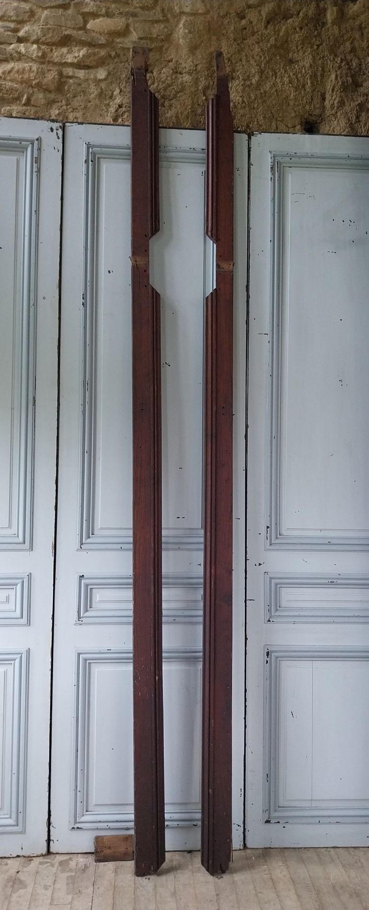 19th century solid oak wall paneling – Overall dimensions 4.50 m x 3.10 m