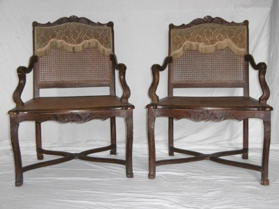 Pair Of Armchairs Regency Period