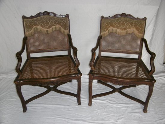 Pair Of Armchairs Regency Period