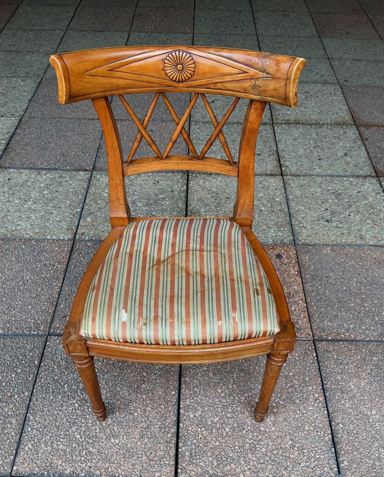 Three Directoire chairs