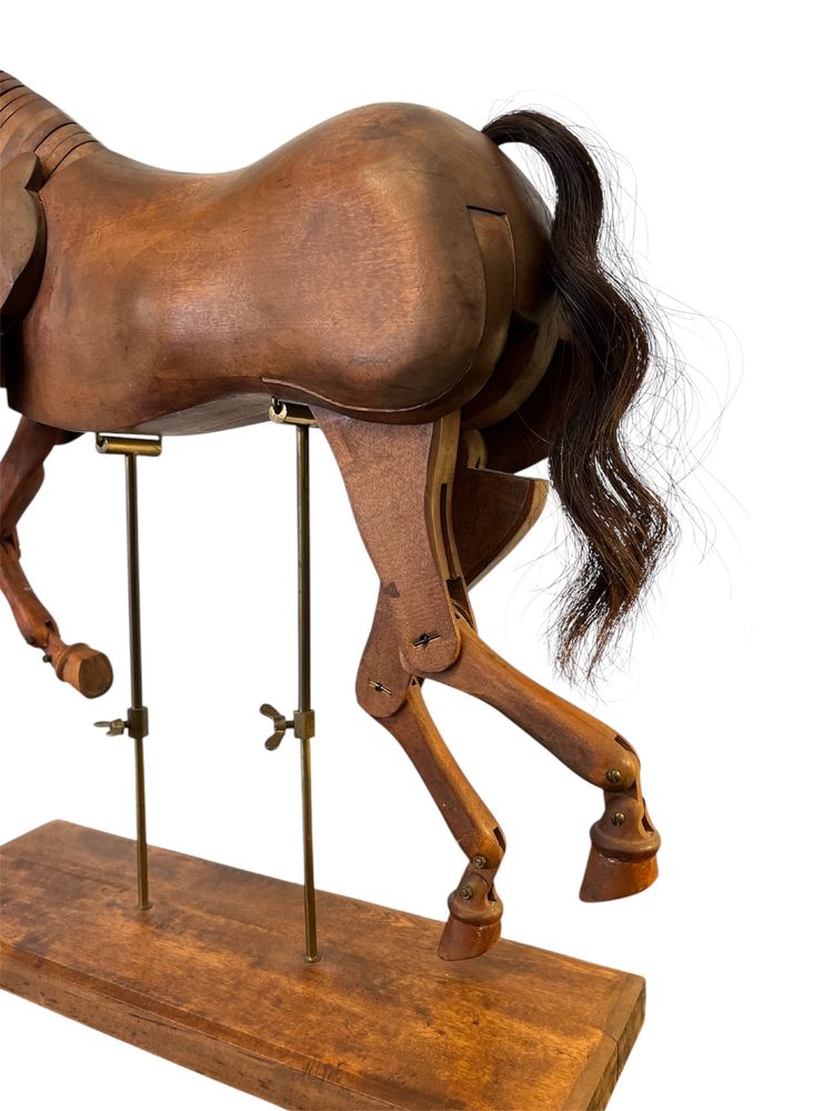 Artist horse - articulated - oak - France - XX ème