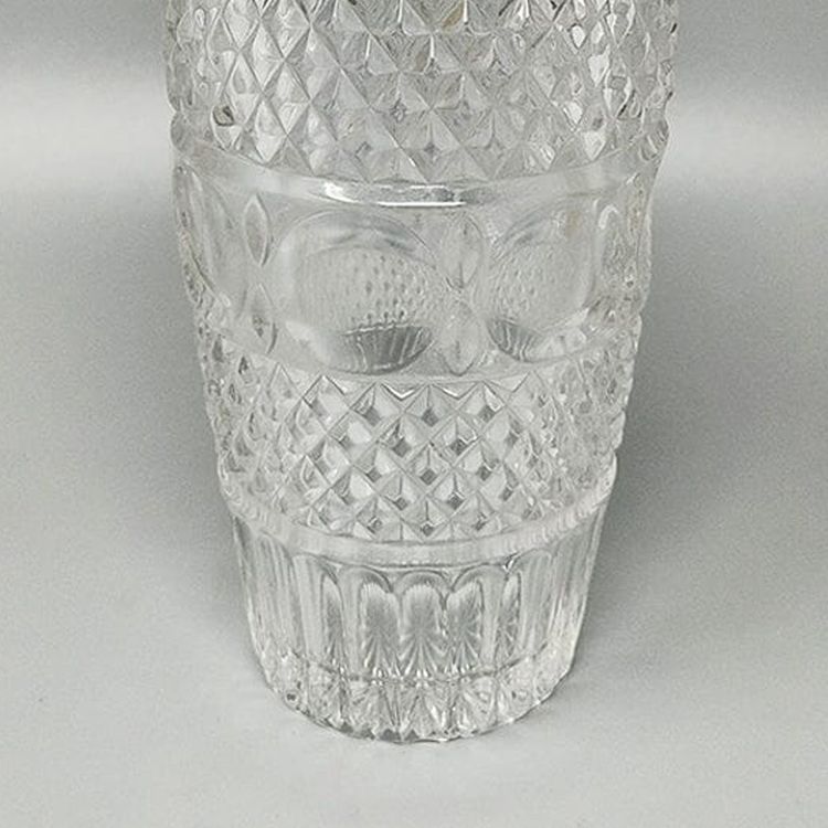 1960er Jahre Wunderschöner Cocktail-Shaker aus geschliffenem Kristall von Arir. Hergestellt in Italien.