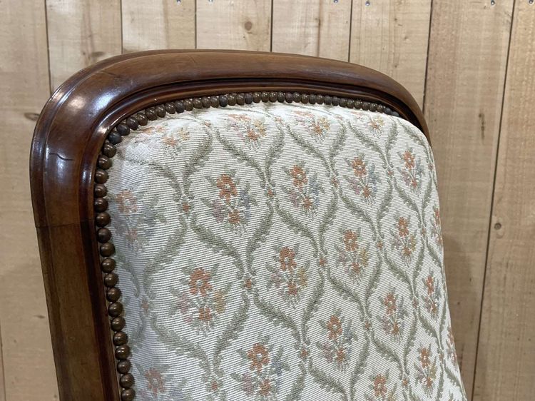 Fauteuil Voltaire XIXème en noyer