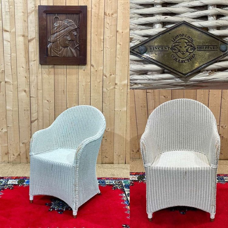 Fauteuil LLOYD LOOM par Vincent Sheppard - travail des années 2000