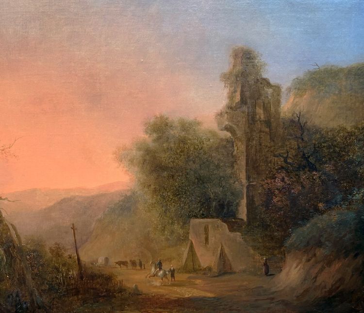 Landscape with ruins (entourage) Augustus Wall Callcott (1779-1844)