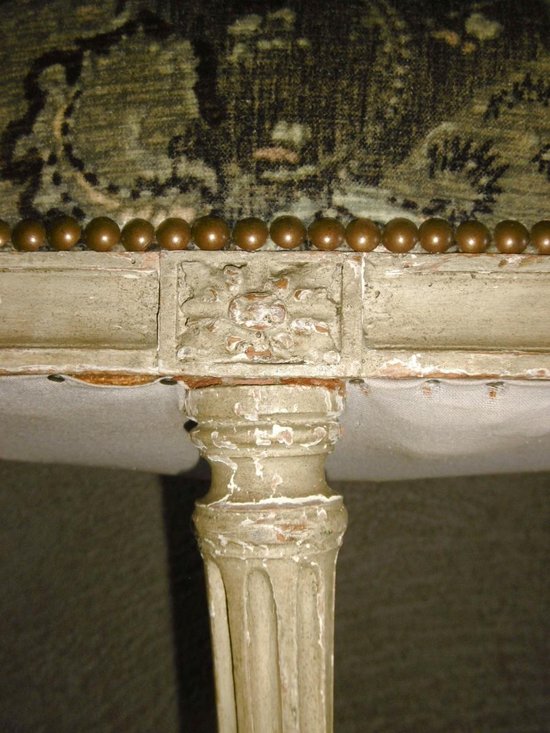 Louis XVI period basket sofa