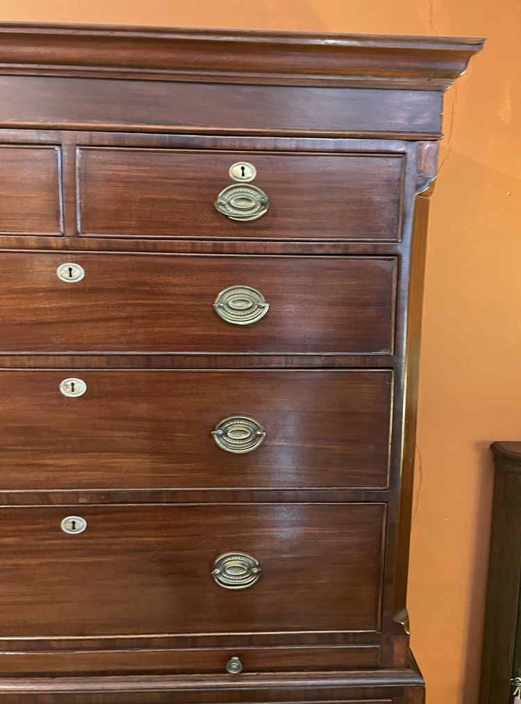 tallboy sagt chest on chest aus mahagoni -18° Jahrhundert