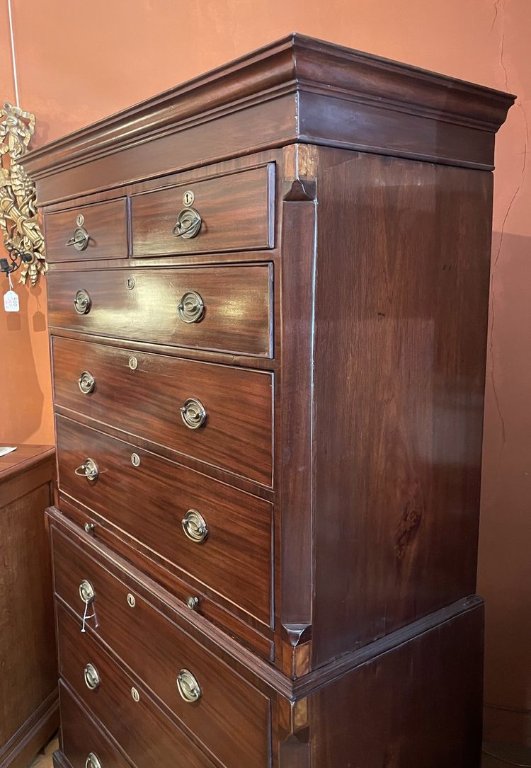 tallboy sagt chest on chest aus mahagoni -18° Jahrhundert