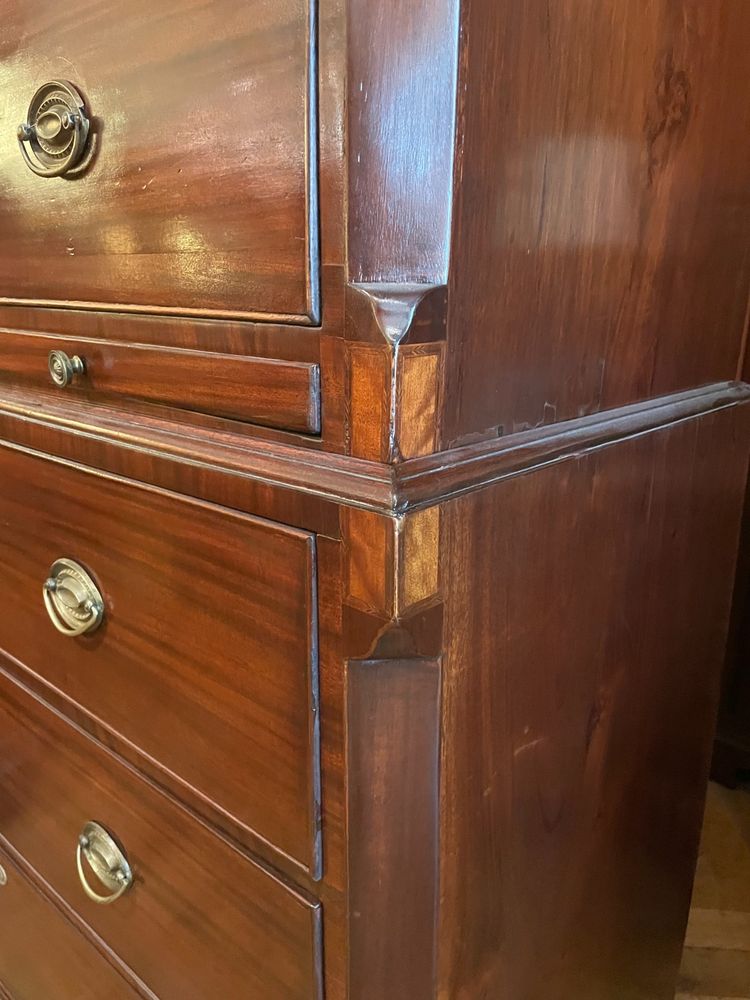 tallboy sagt chest on chest aus mahagoni -18° Jahrhundert