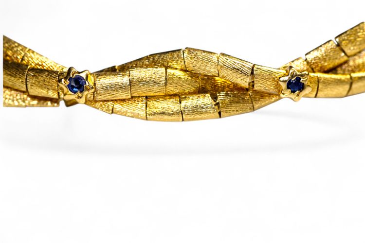 Gold and Sapphire Bracelet