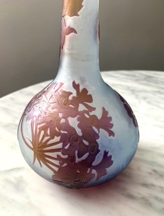 Gallé Art Nouveau Vase Aux Sureaux