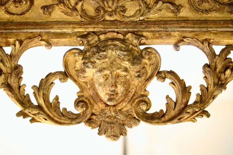 Console en bois doré Louis XIV