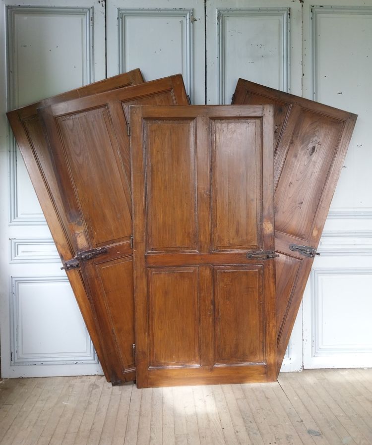 4 19th century antique doors - 4 panels