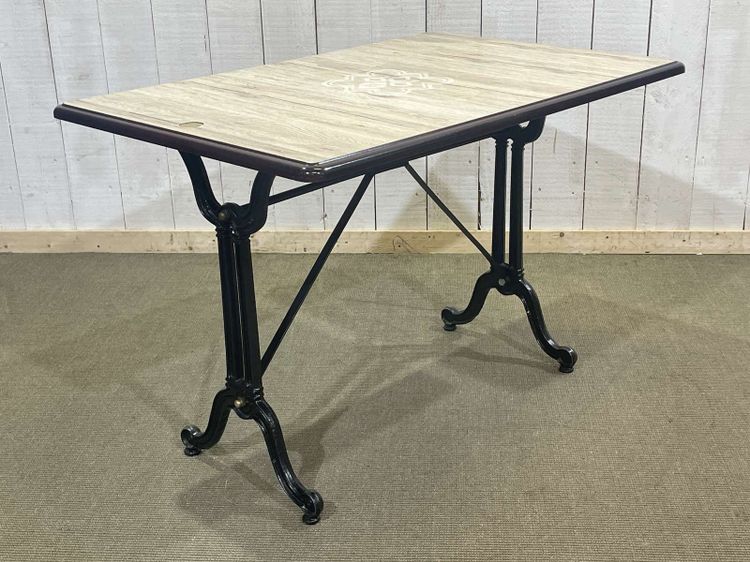 Modern bistro table - cast-iron base