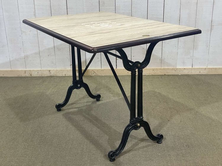 Modern bistro table - cast-iron base