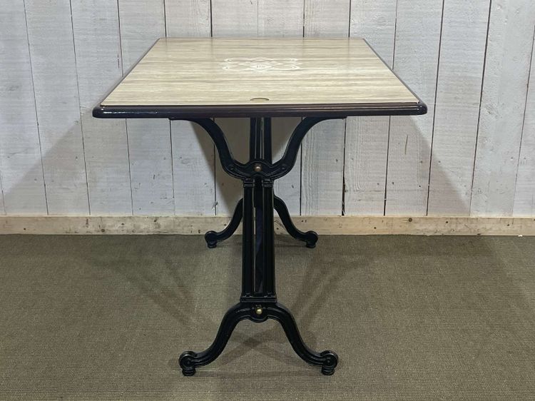Modern bistro table - cast-iron base