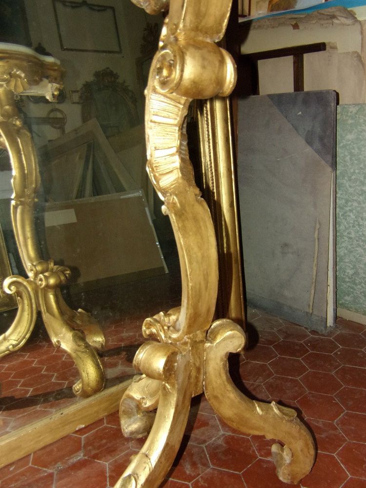 Console originale,  En Bois Doré, époque 19ème.