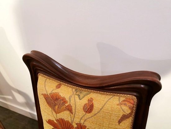 Louis Majorelle Pair Of Art Nouveau Armchairs