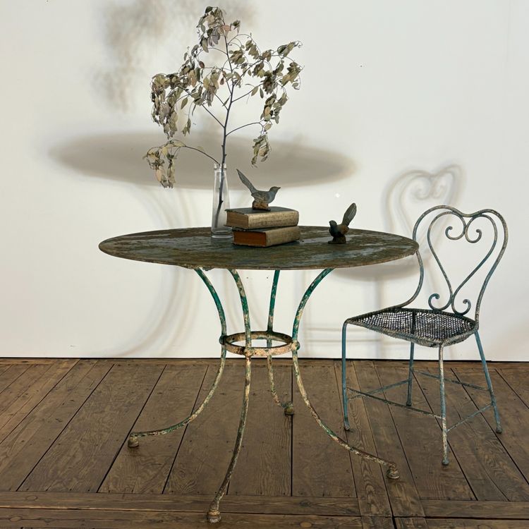 19th-century riveted wrought-iron table