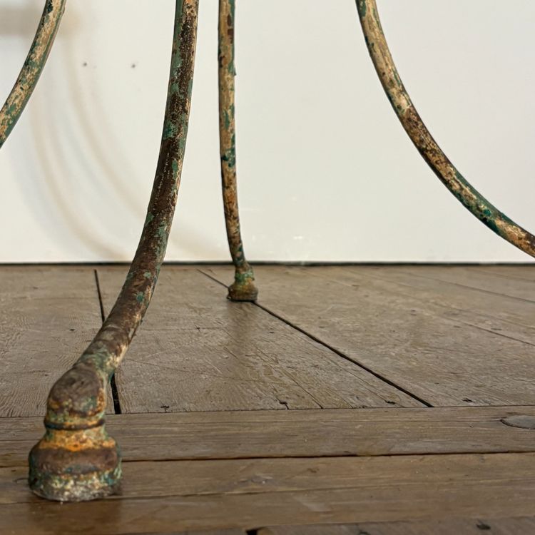 19th-century riveted wrought-iron table