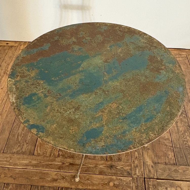 19th-century riveted wrought-iron table