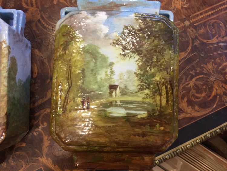 Coppia di vasi in terracotta Montigny