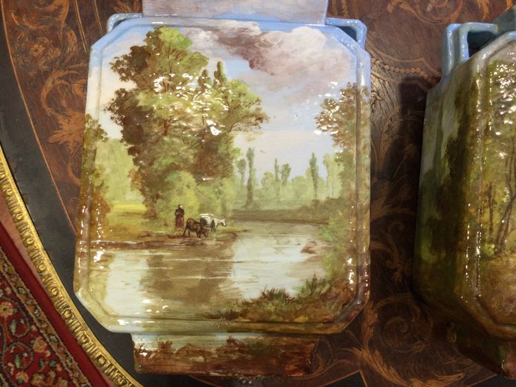 Coppia di vasi in terracotta Montigny